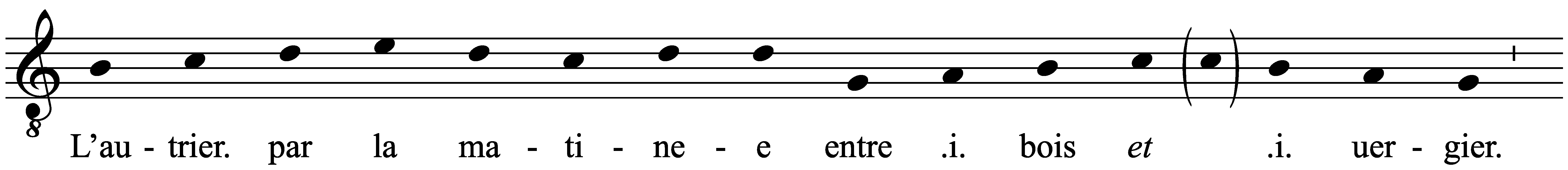Work musical notation